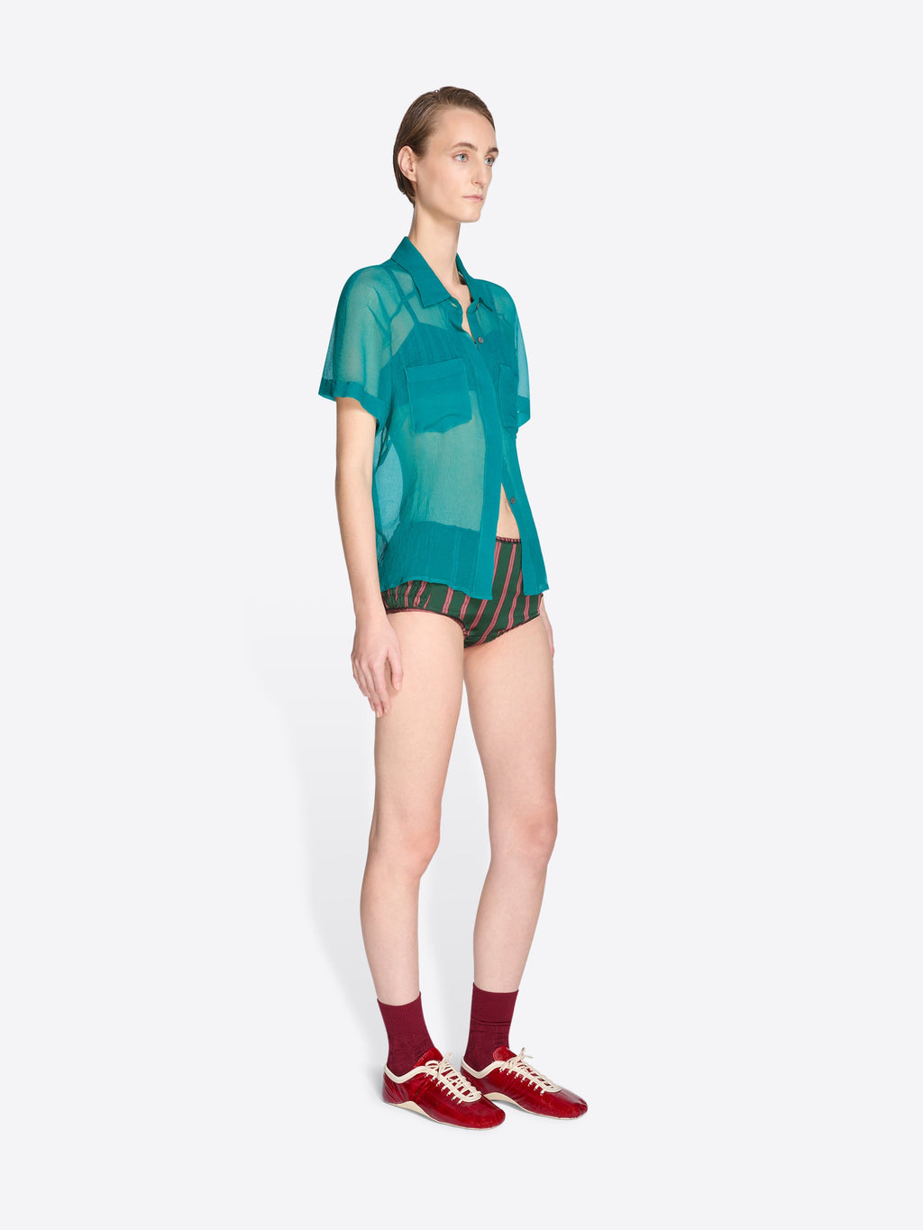 Striped Micro Shorts