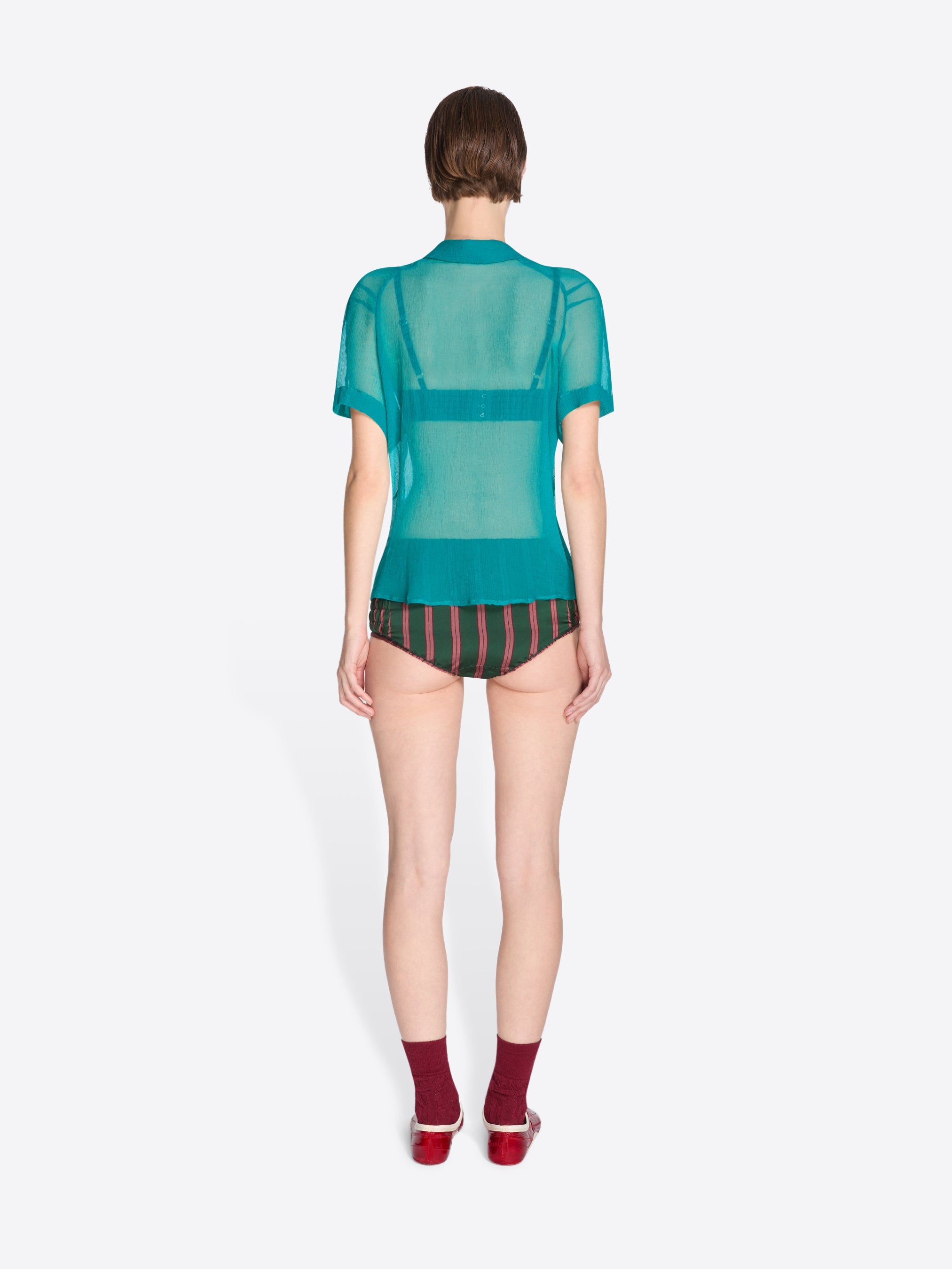 Striped Micro Shorts