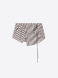 Striped Cotton Wrap Belt