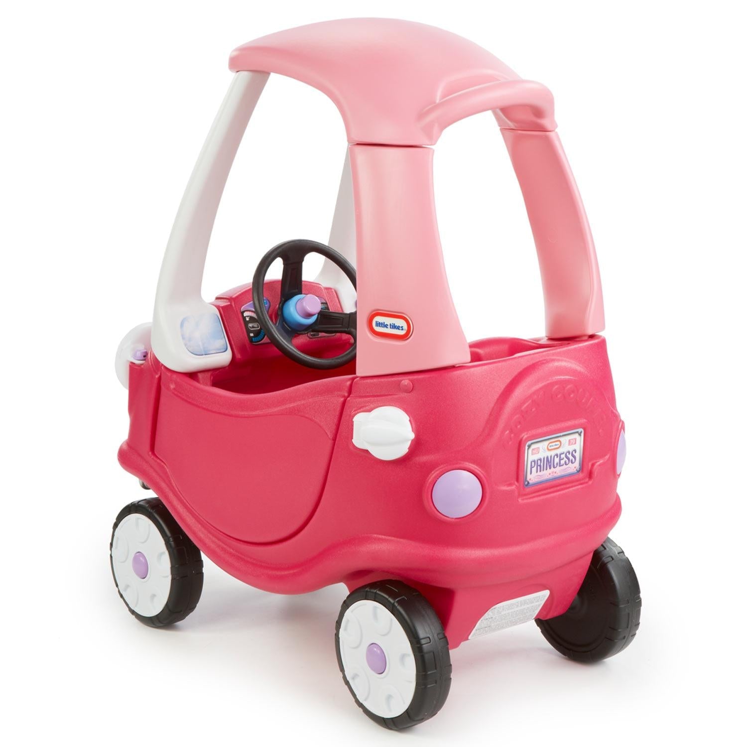 Princess Cozy Coupe® - Princess-Themed Coupe with Removable Floorboard for Growing Toddler Riding Adventures