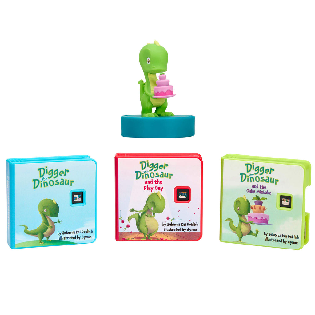 Story Dream Machine™ Harper Collins Digger the Dinosaur - Digger the Dinosaur Pack with Character and Lights for Dinosaur-Themed Read-Along Adventures