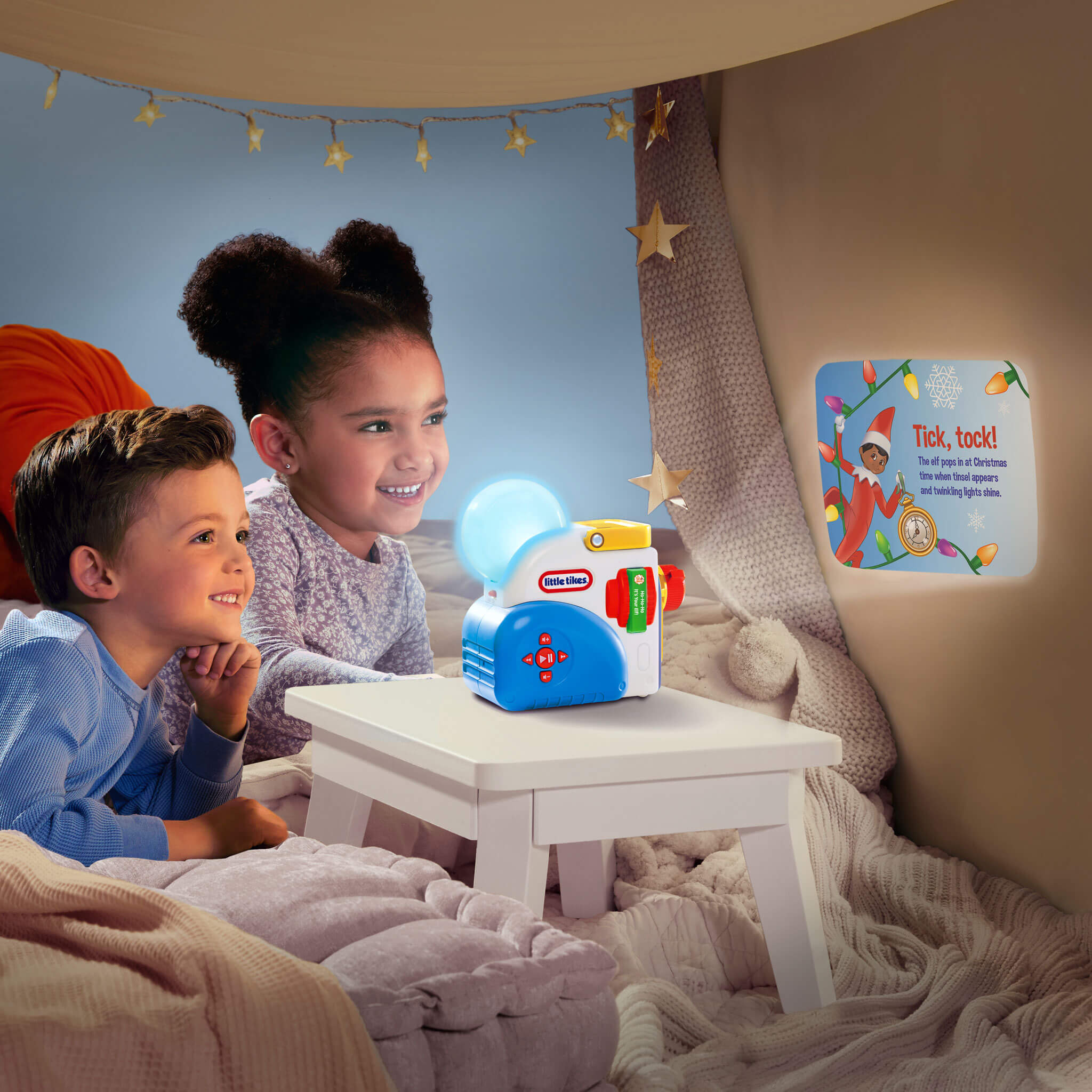 Story Dream Machine™ The Elf on the Shelf Santaverse North Pole Friends Collection - Three Santaverse Stories with Night-Light Effects for Seasonal Read-Along Storytime