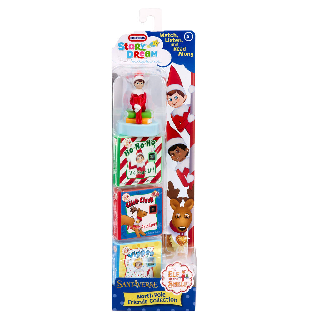 Story Dream Machine™ The Elf on the Shelf Santaverse North Pole Friends Collection - Three Santaverse Stories with Night-Light Effects for Seasonal Read-Along Storytime