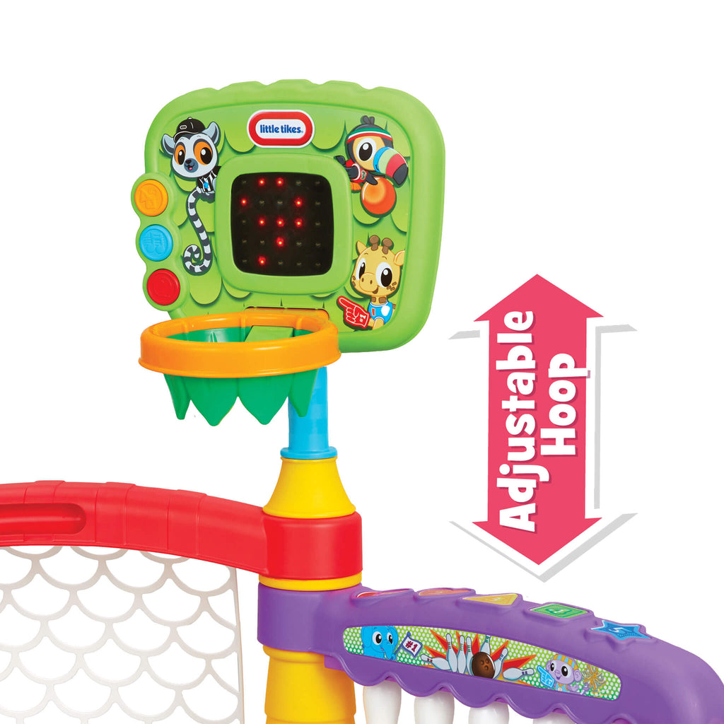 Learn & Play™ 3-in-1 Sports Zone™ - Three-Sport Learning Zone with Lights and Sounds for Active Indoor Play and Motor Practice