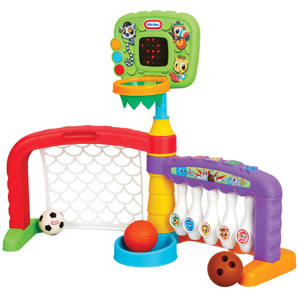 Learn & Play™ 3-in-1 Sports Zone™ - Three-Sport Learning Zone with Lights and Sounds for Active Indoor Play and Motor Practice