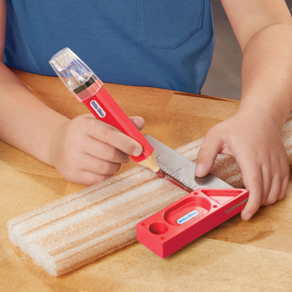 Creative Construction™ Measure and Cut Set - Realistic Measure-and-Cut Tools for Building Play for Early Construction Concepts and Role Play