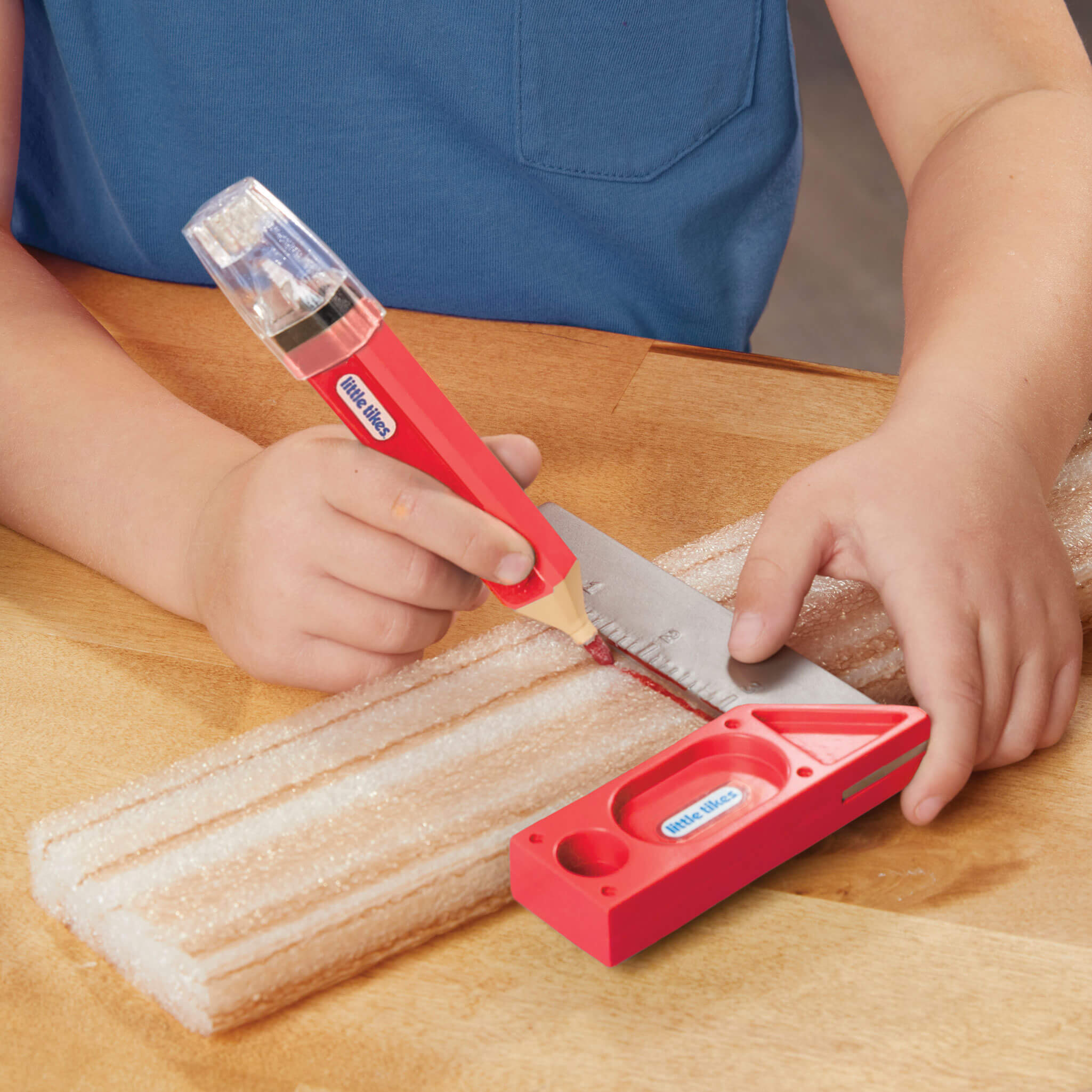 Creative Construction™ Measure and Cut Set - Realistic Measure-and-Cut Tools for Building Play for Early Construction Concepts and Role Play