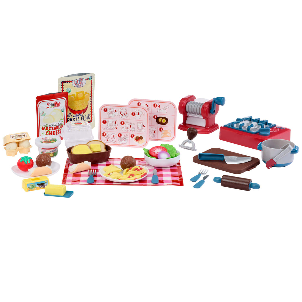 Creative Chefs™ Italian Restaurant Kit - Italian Cooking Kit with Reusable Ingredients for Pretend Pasta Making and Restaurant Role Play