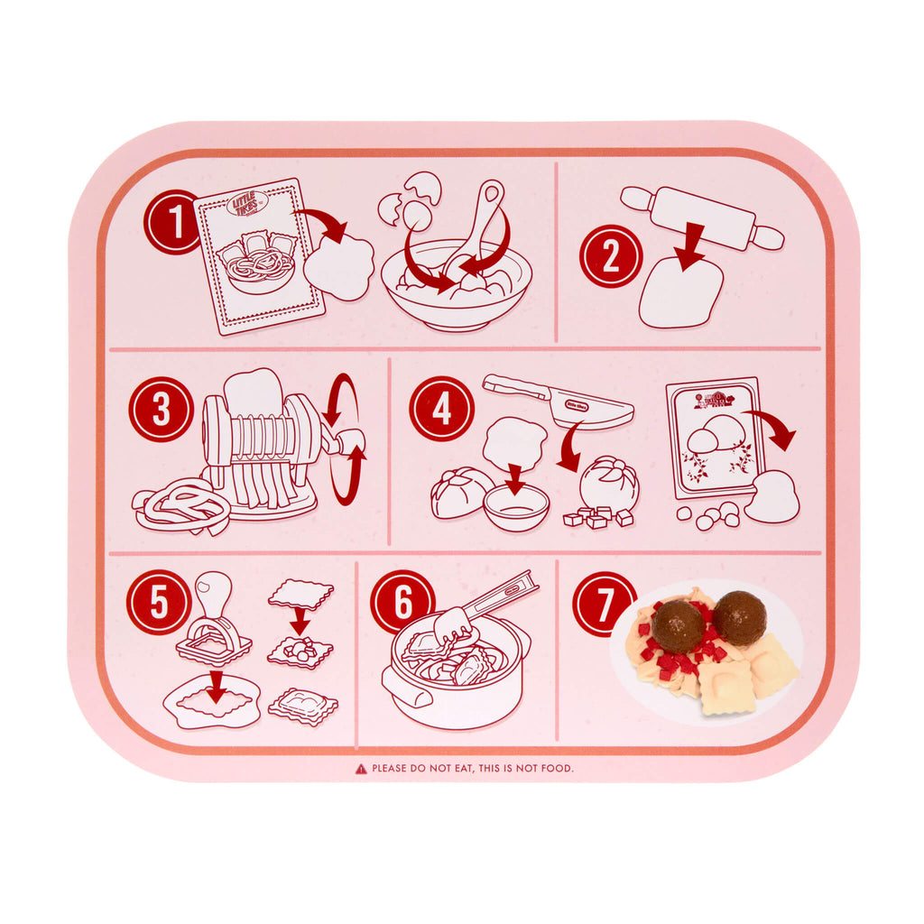 Creative Chefs™ Italian Restaurant Kit - Italian Cooking Kit with Reusable Ingredients for Pretend Pasta Making and Restaurant Role Play