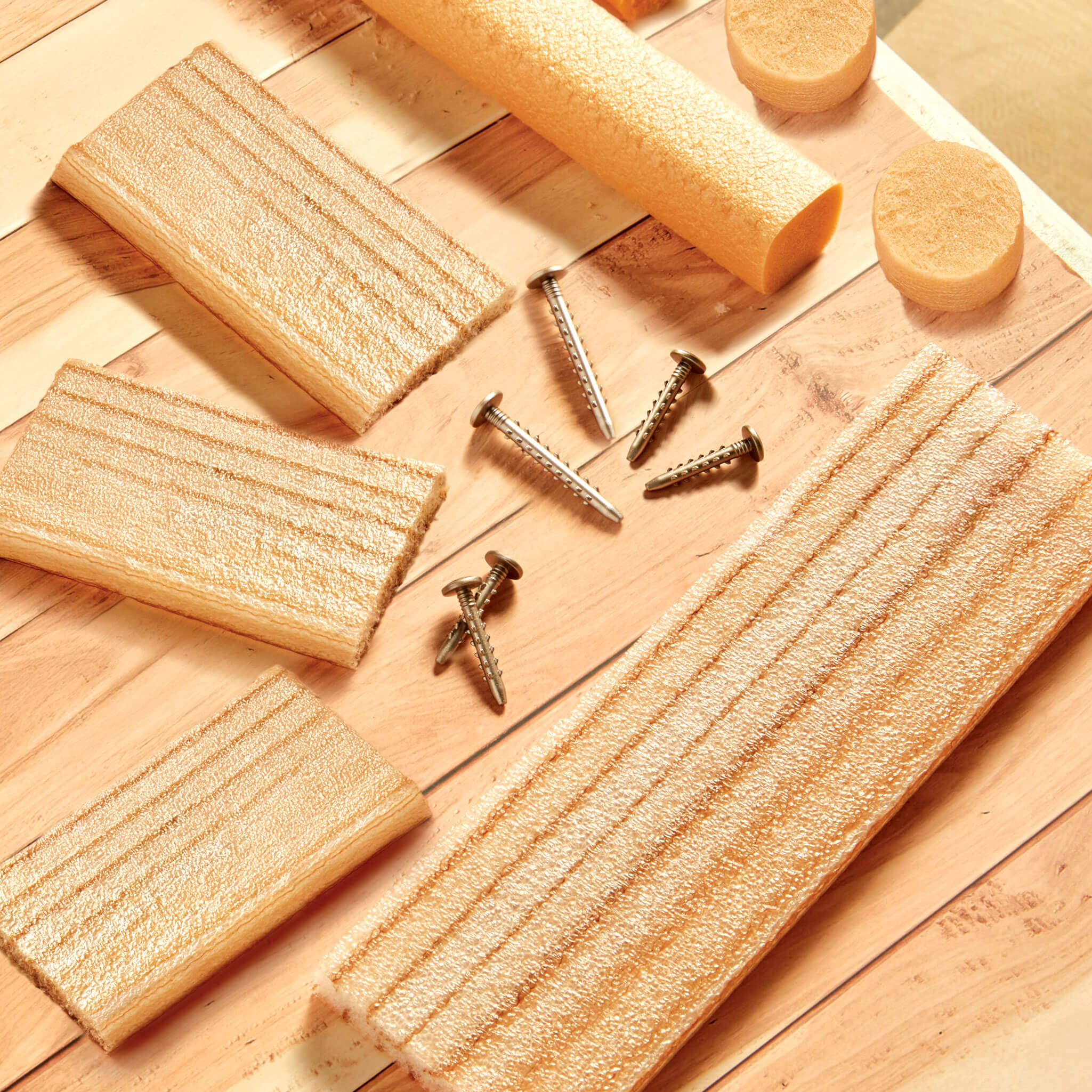 Creative Construction™ Wood, Nails and Screw Bundle - Wood, Foam Nails and Screws for Creative Projects for Hands-On Construction and Building Ideas