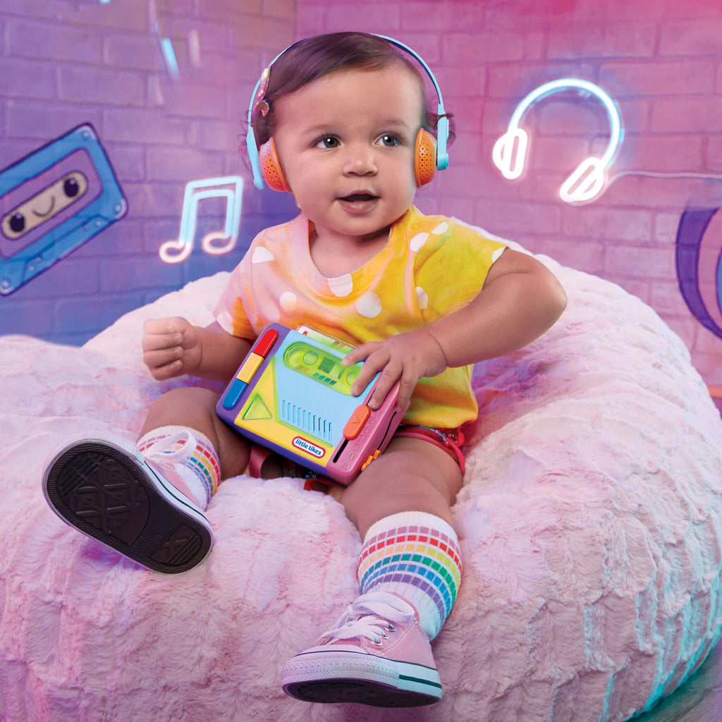 Old School™ Rainbow Remix Music Player - Retro Music Player with Songs, Colors and Numbers for Musical Play and Early Learning