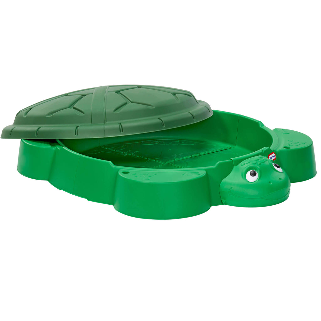 Turtle Sandbox - Classic Turtle Sandbox with Built-In Seats for Backyard Digging, Building and Sensory Play