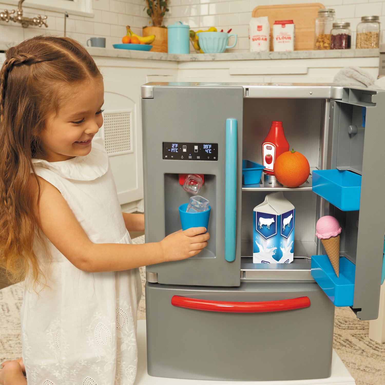 First Fridge - Interactive Play Refrigerator with Working Details for Kitchen Role Play and Food Organization