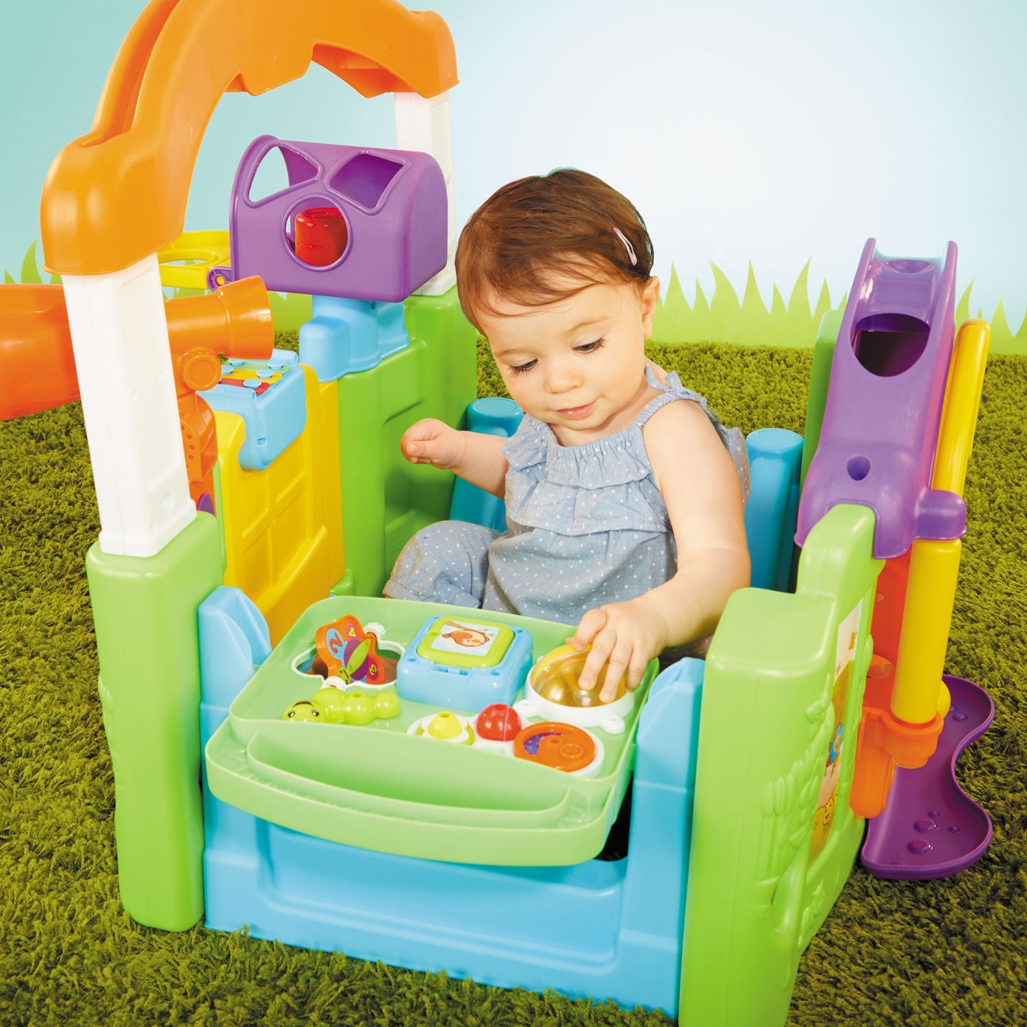 Activity Garden™ - Enclosed-to-Open Activity Garden for Growing Babies for Sensory Discovery and Early Play